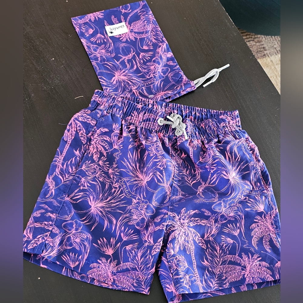 New boardies jellyfish Purple and Pink Swim Shorts